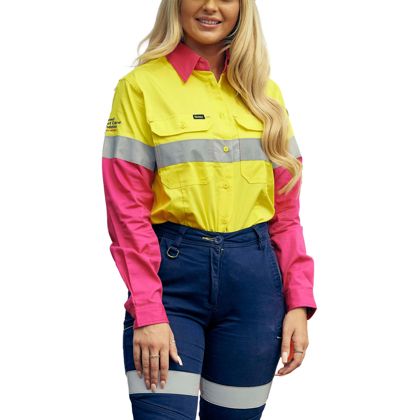 Bisley BS6696T 3M Taped Cool Hi Vis Lightweight Shirt
