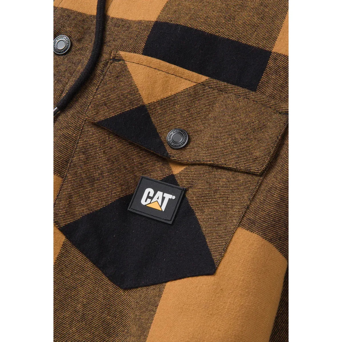 CAT 1040045 Hooded Flannel Shirt Jacket
