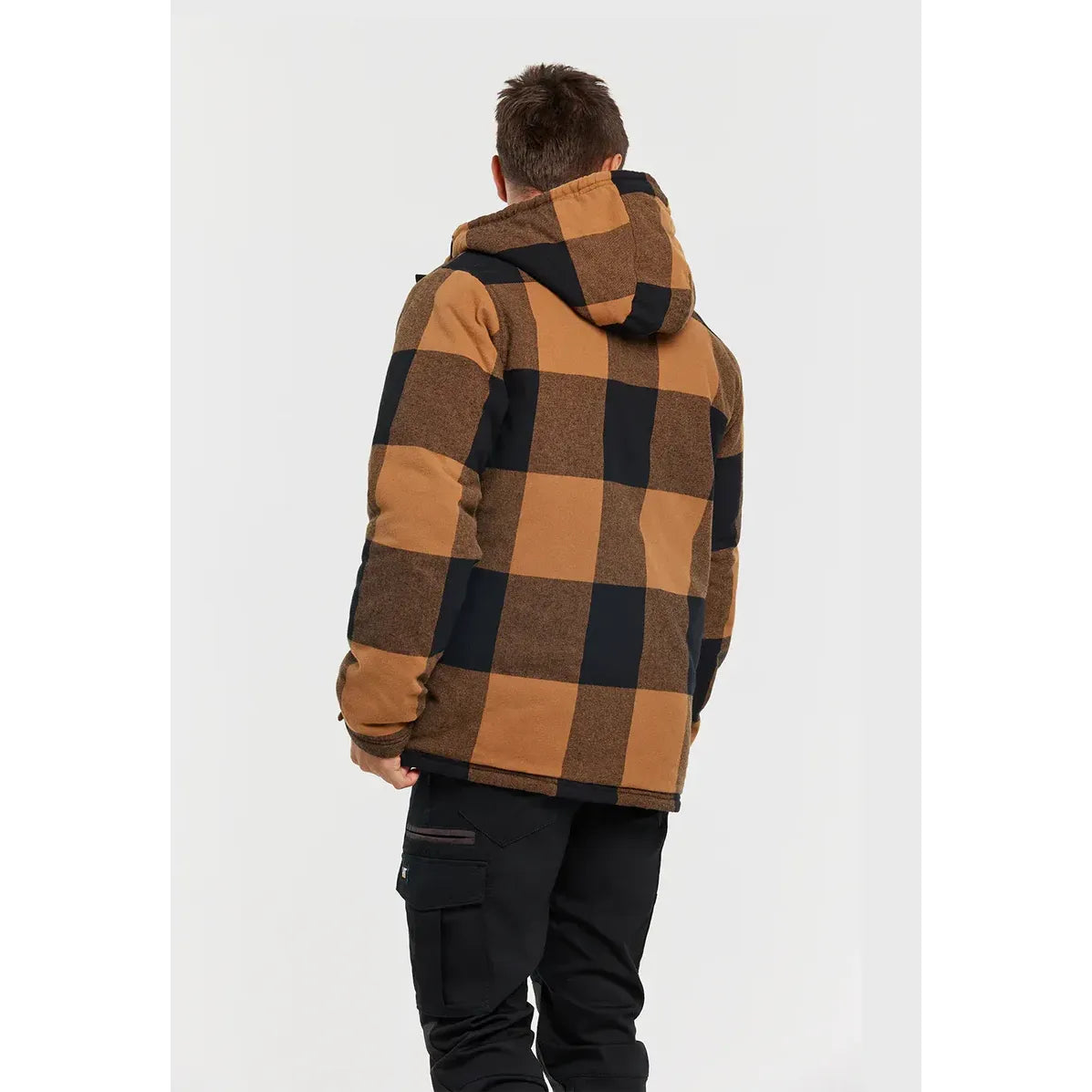 CAT 1040045 Hooded Flannel Shirt Jacket