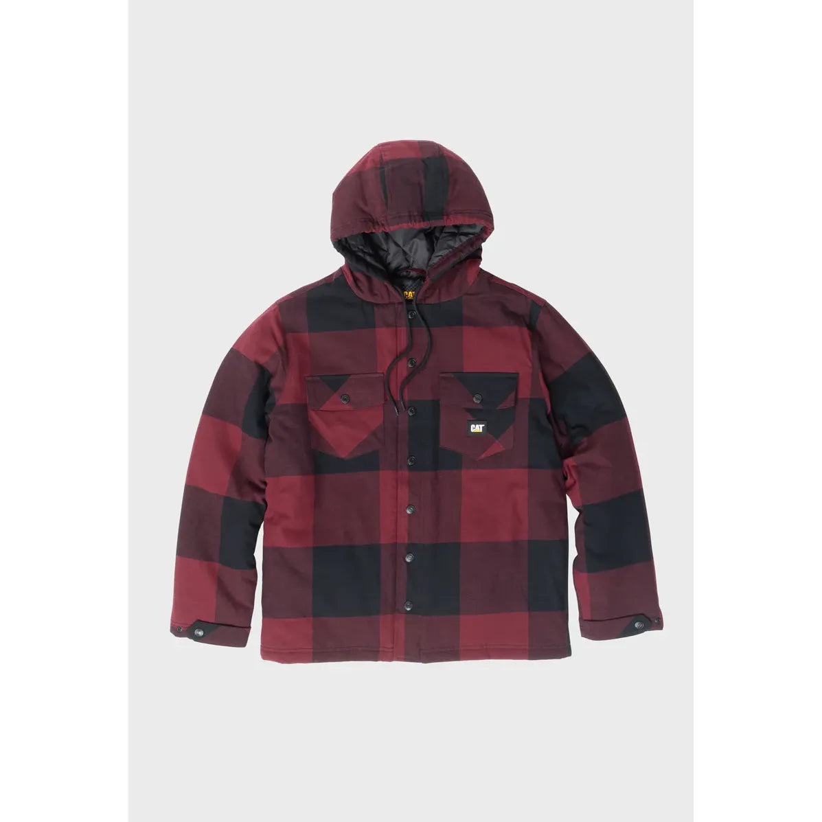 CAT 1040045 Hooded Flannel Shirt Jacket