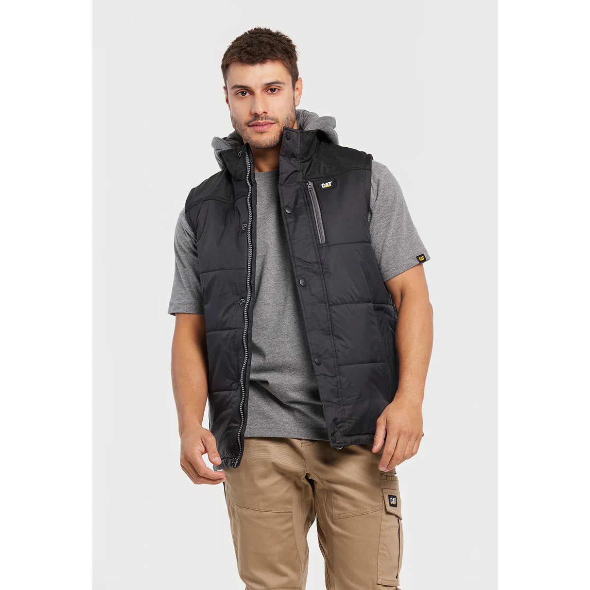 CAT 1320008 Hooded Work Vest