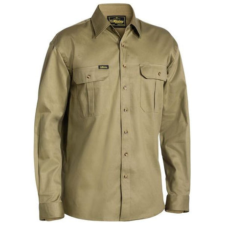 Bisley BS6433 Original Cotton Mens Drill Shirt - Long Sleeve