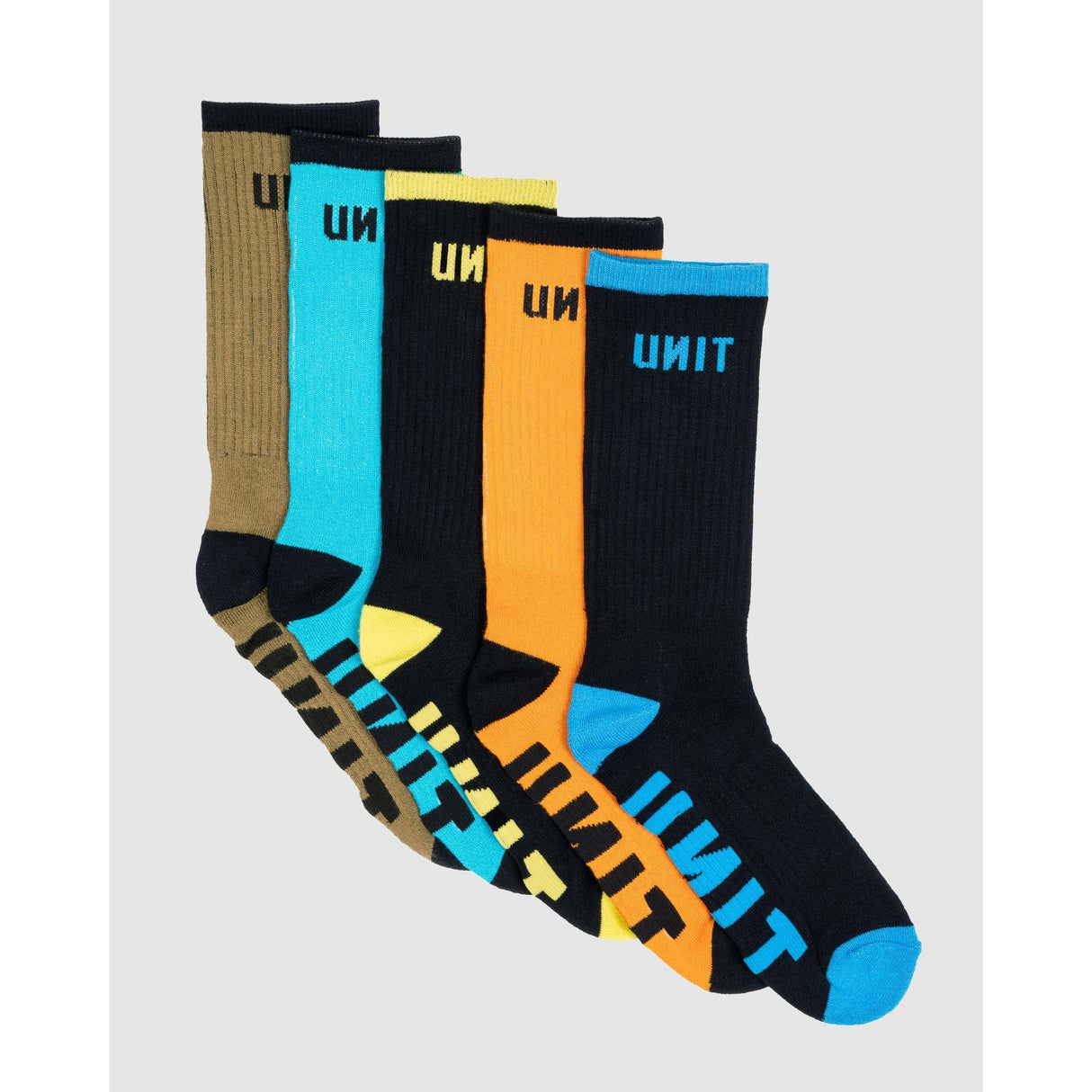 Unit Mens Socks - Bamboo 5 Pack - React