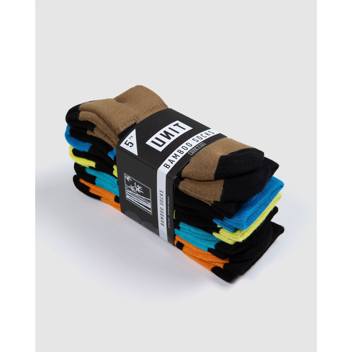 Unit Mens Socks - Bamboo 5 Pack - React
