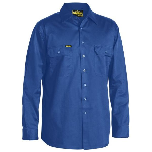 Bisley BS6893 Cool Lightweight Mens Drill Shirt - Long Sleeve