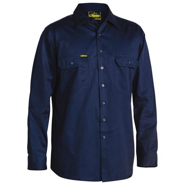 Bisley BS6893 Cool Lightweight Mens Drill Shirt - Long Sleeve