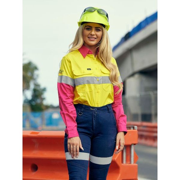 Bisley BS6696T 3M Taped Cool Hi Vis Lightweight Shirt