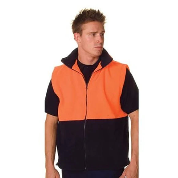 DNC 3828 Two Tone FZip P/Fleece Vest