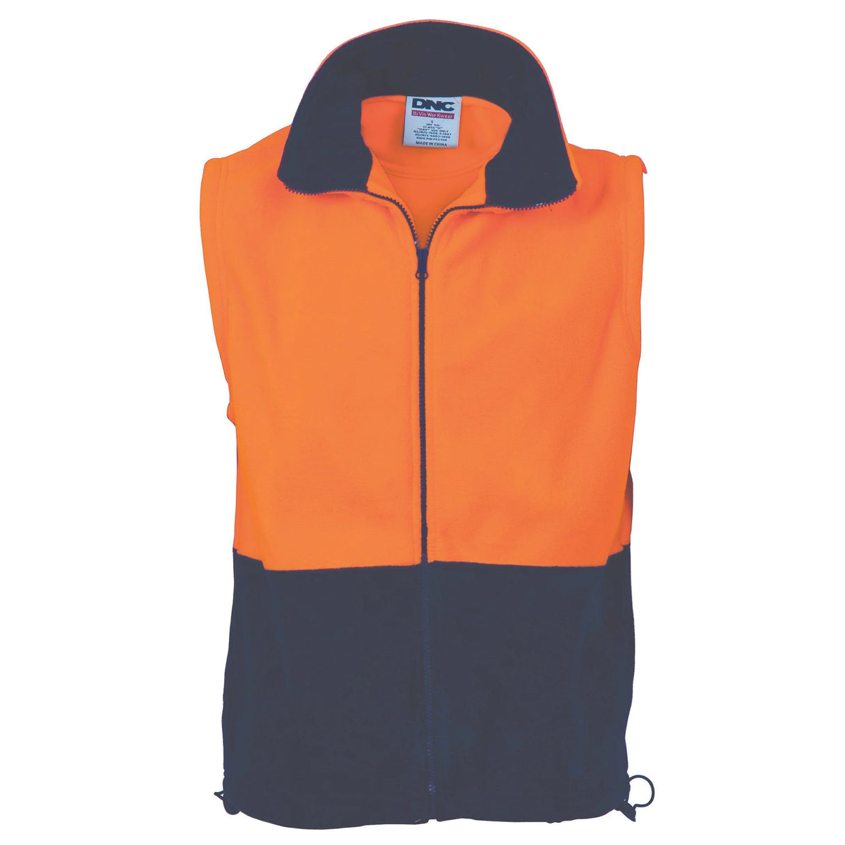DNC 3828 Two Tone FZip P/Fleece Vest