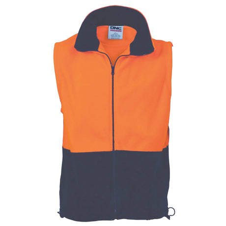 DNC 3828 Two Tone FZip P/Fleece Vest