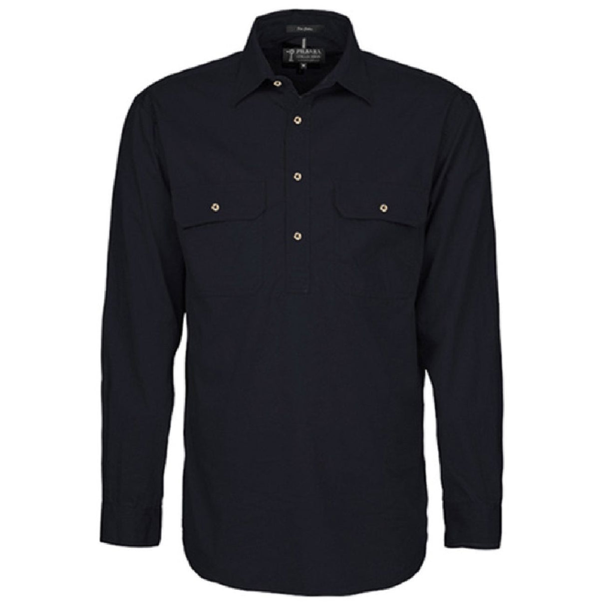 Pilbara RM200CF Mens Closed Front L/S Shirt