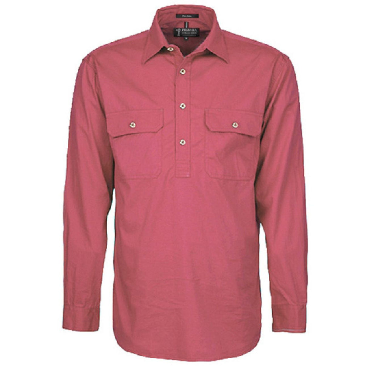 Pilbara RM200CF Mens Closed Front L/S Shirt