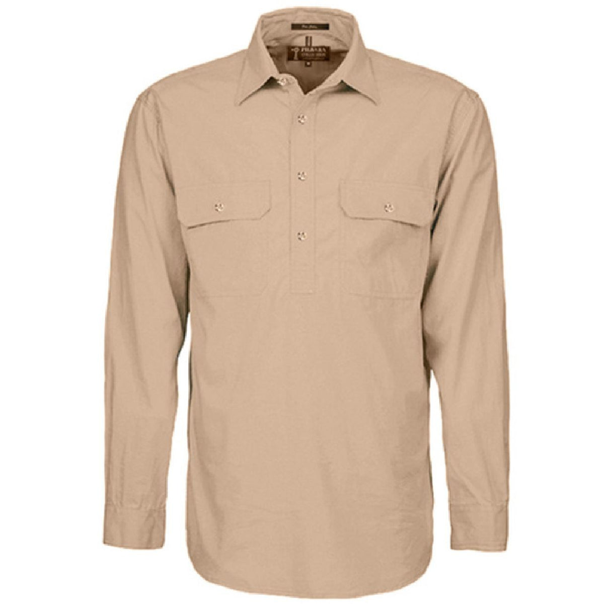 Pilbara RM200CF Mens Closed Front L/S Shirt