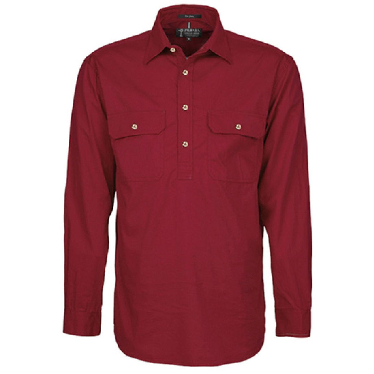 Pilbara RM200CF Mens Closed Front L/S Shirt
