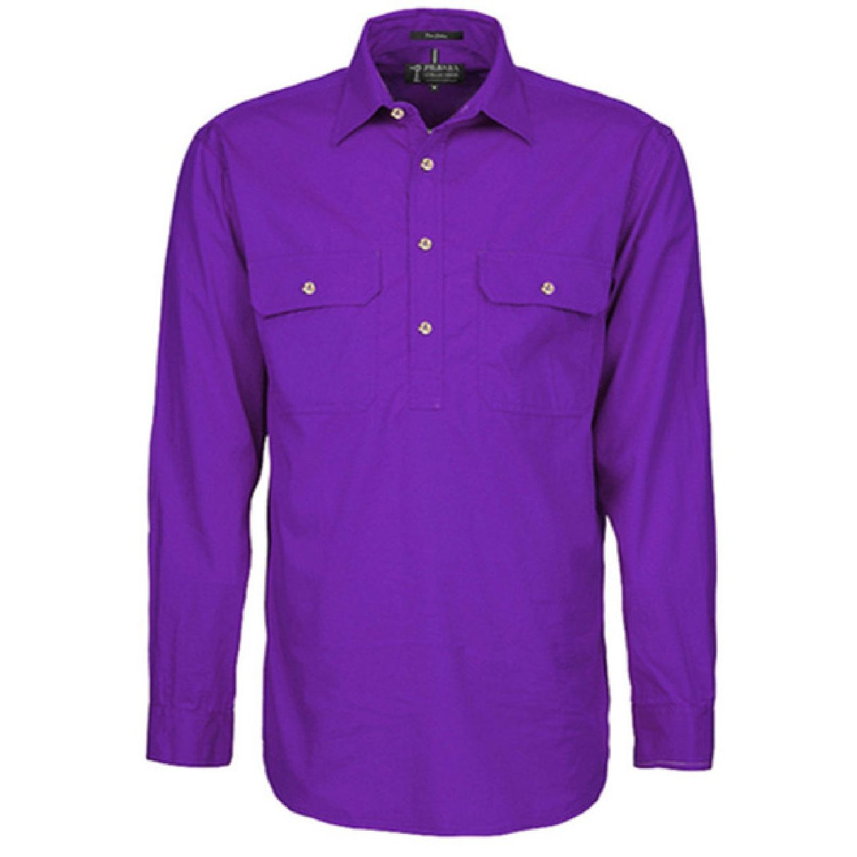 Pilbara RM200CF Mens Closed Front L/S Shirt