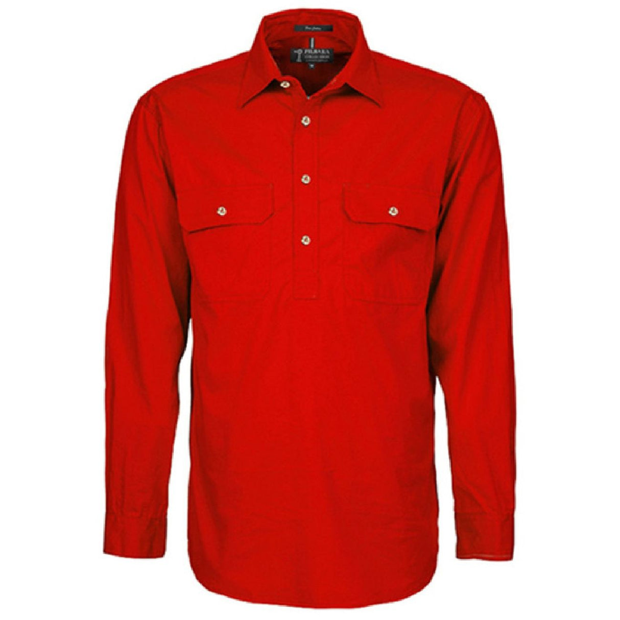 Pilbara RM200CF Mens Closed Front L/S Shirt