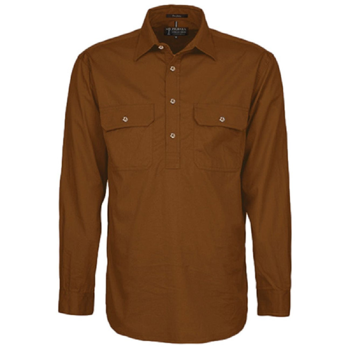 Pilbara RM200CF Mens Closed Front L/S Shirt