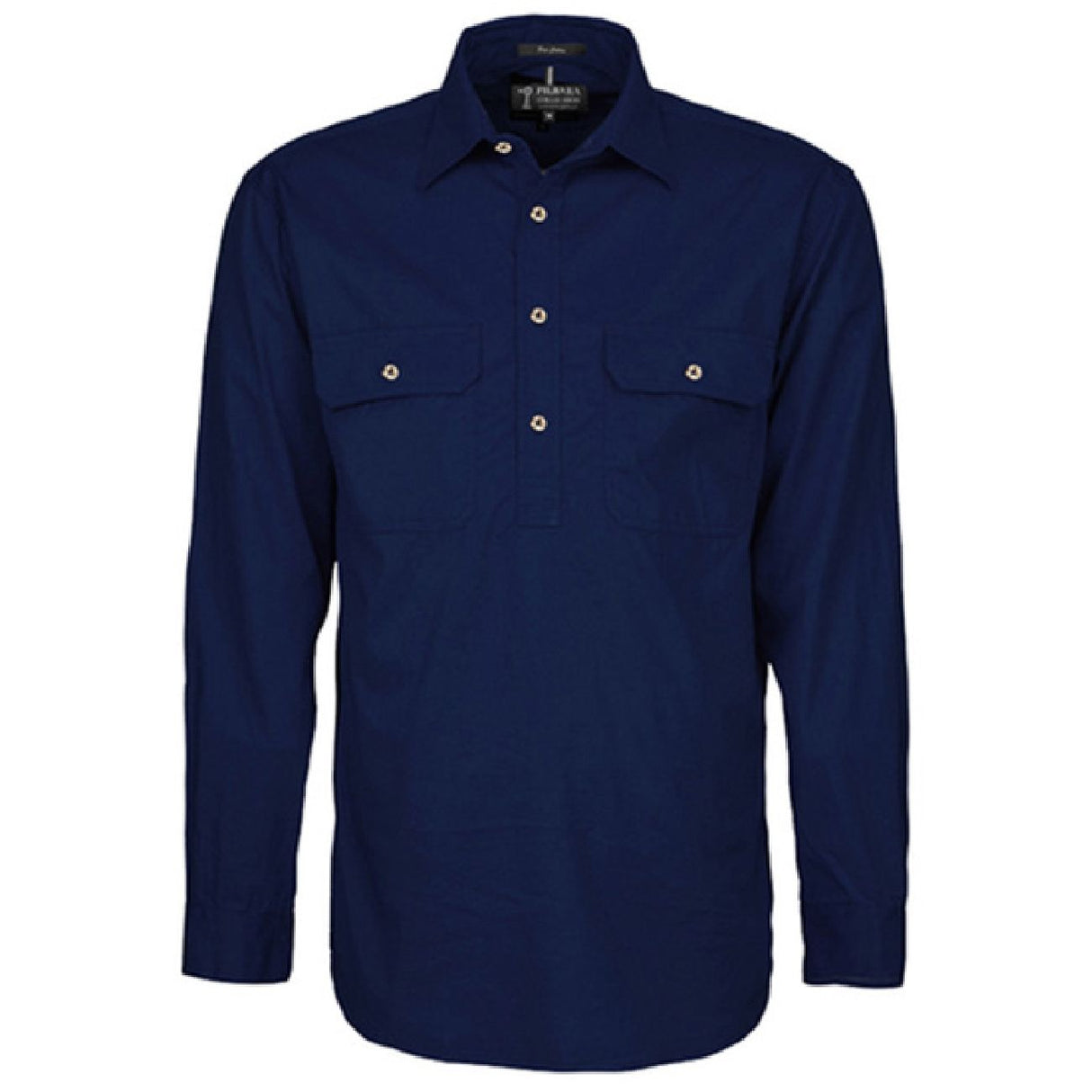 Pilbara RM200CF Mens Closed Front L/S Shirt