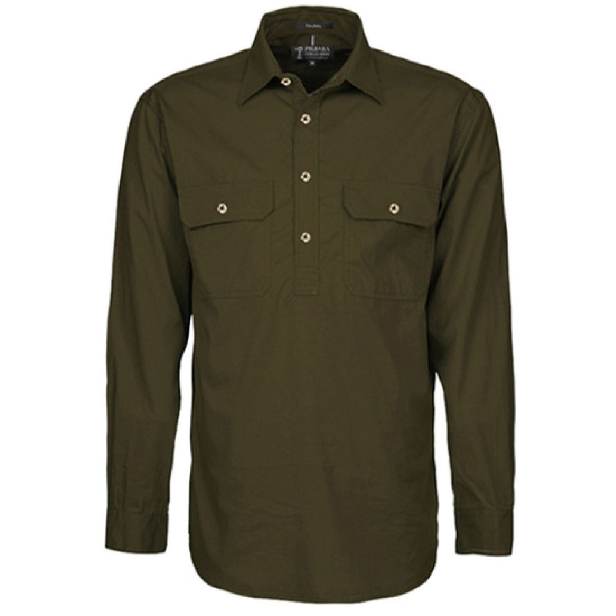 Pilbara RM200CF Mens Closed Front L/S Shirt