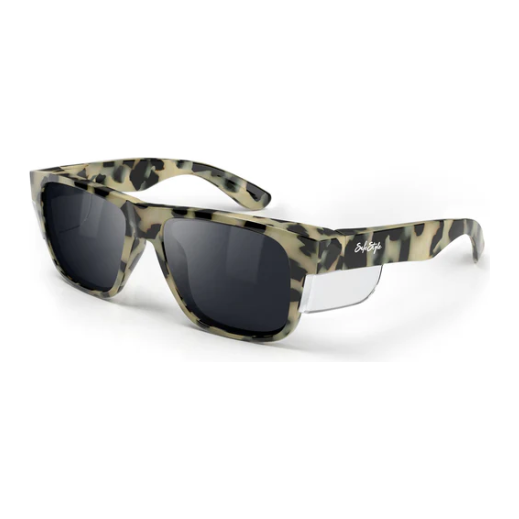 Safe Style FMTP100 Fusions Milky Torts polarised safety glasses with unique tortoise shell design.