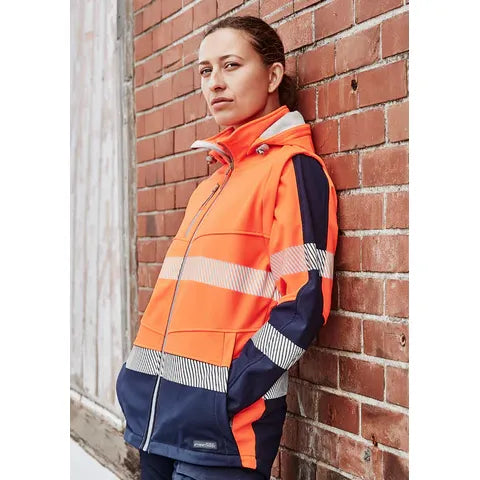 Syzmik ZJ753 Womens Streetworx HiVis Soft Shell Jacket