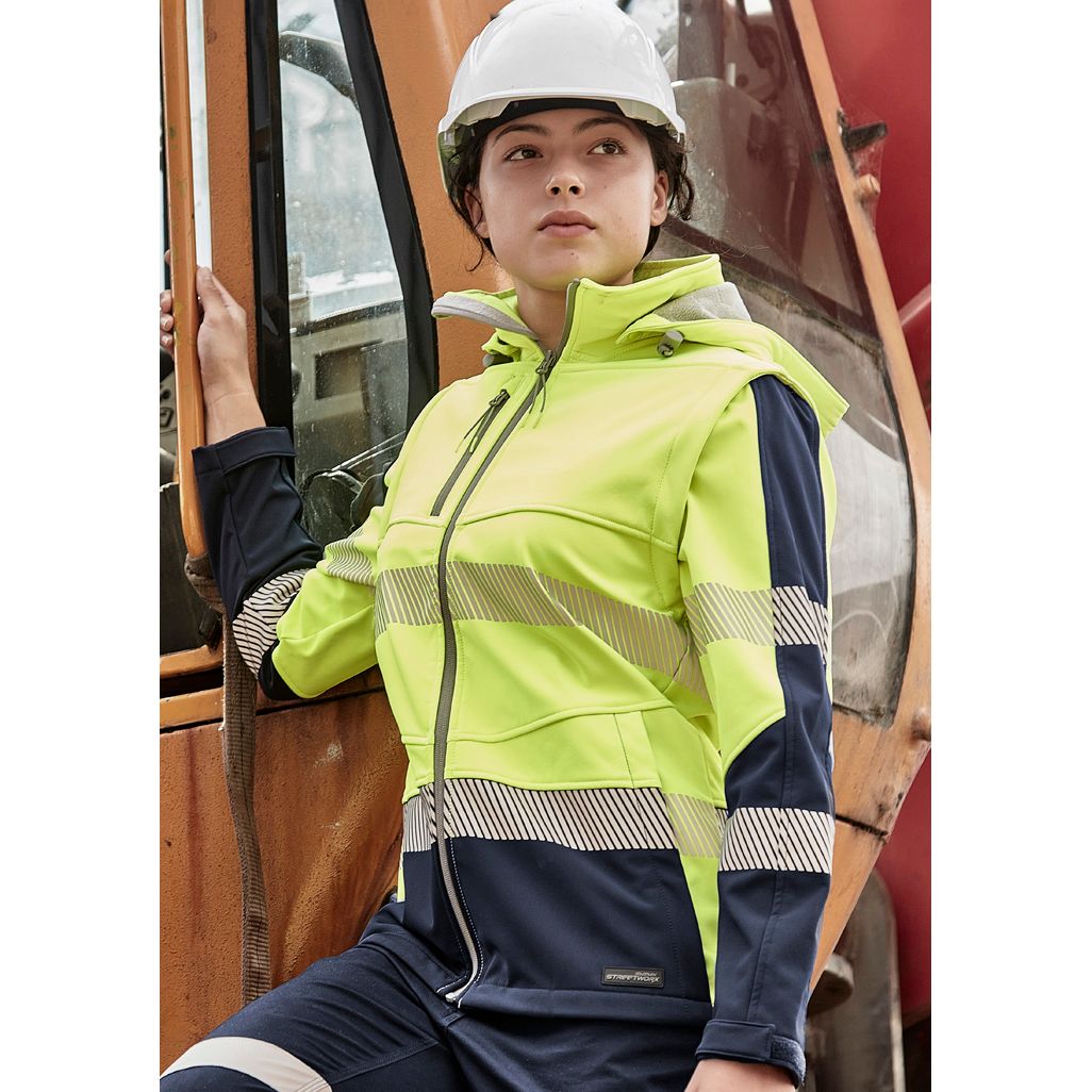 Syzmik ZJ753 Womens Streetworx HiVis Soft Shell Jacket