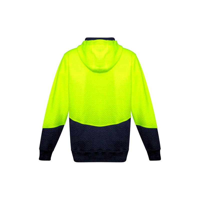 Syzmik ZT478 Unisex Hi Vis Textured Jacquard Full Zip Hoodie
