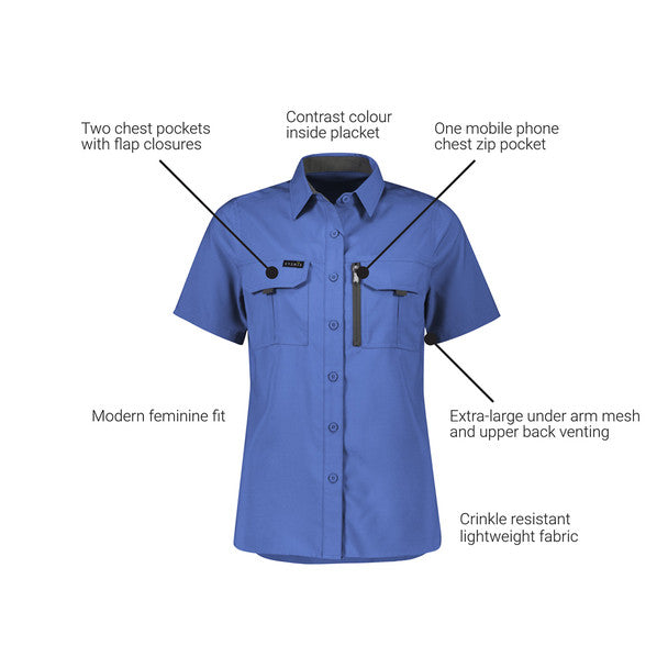 Syzmik ZW765 Ladies S/S Outdoor Shirt