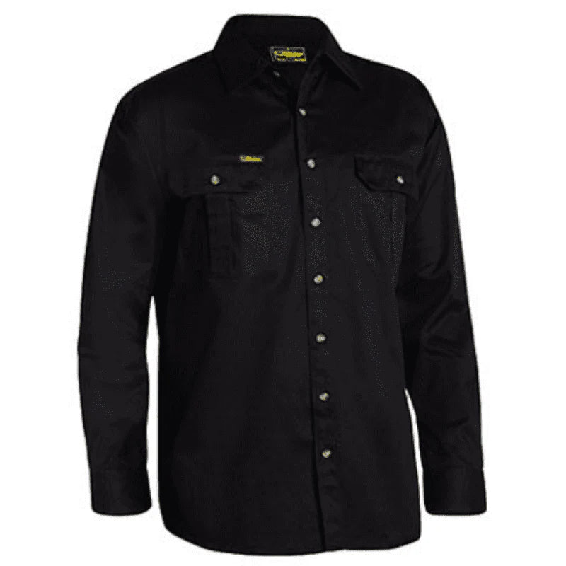 Bisley BS6433 Original Cotton Mens Drill Shirt - Long Sleeve