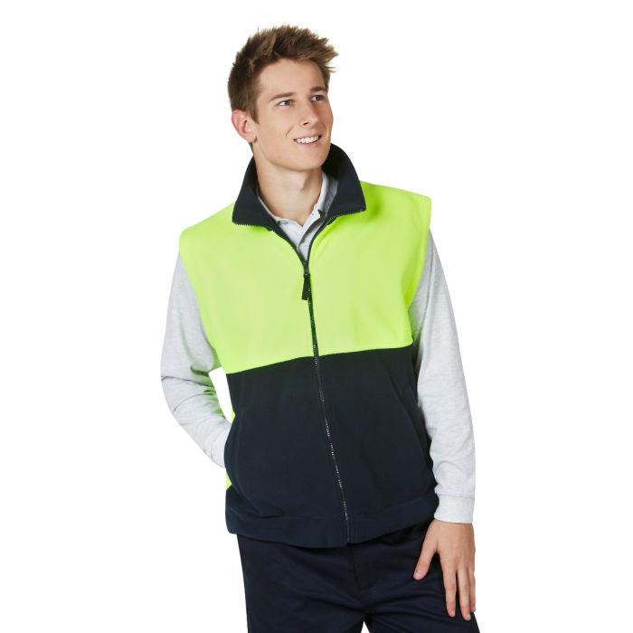 DNC 3828 Two Tone FZip P/Fleece Vest