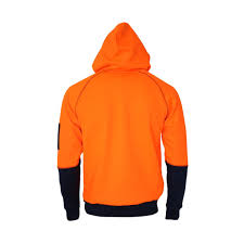 DNC 3722 HiVis Full Zip Super Fleecy Hoodie