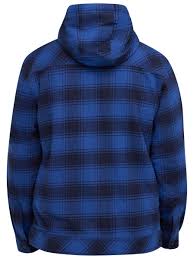 Bisley BJ6102 Flannelette Zip Hoodie with Sherpa Lining