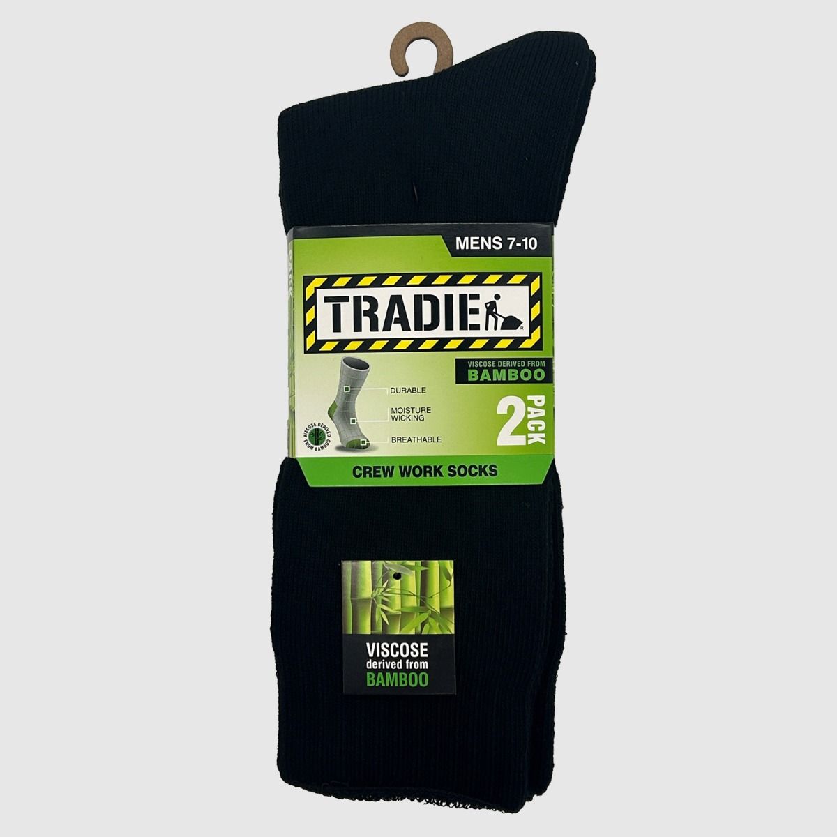 Tradie M22559SJ Mens 2pk Bamboo Socks