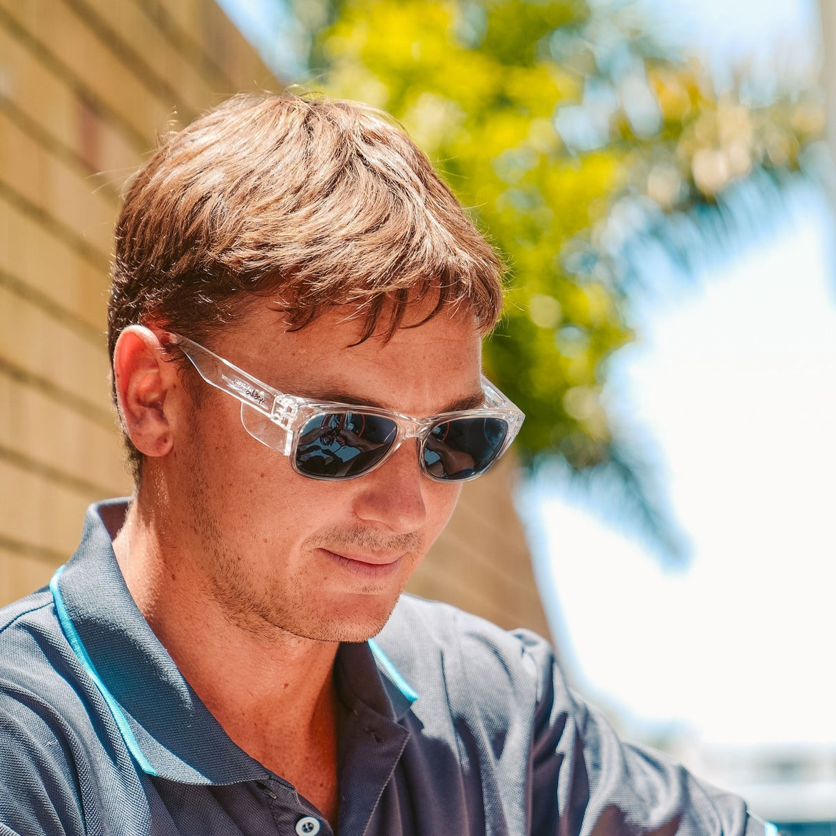 Safe Style CCP100 Classic Clear Frame Polarised Safety GlassesSafe StyleSafe Style CCP100 Classic Clear Frame Polarised Safety Glasses