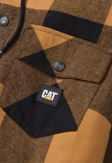 CAT 1040045 Hooded Flannel Shirt Jacket