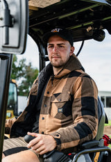 CAT 1040045 Hooded Flannel Shirt Jacket