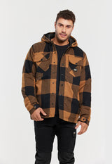 CAT 1040045 Hooded Flannel Shirt Jacket