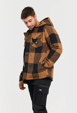 CAT 1040045 Hooded Flannel Shirt Jacket