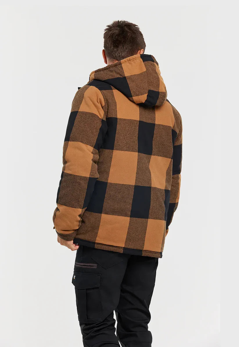 CAT 1040045 Hooded Flannel Shirt Jacket