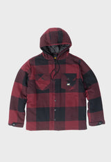 CAT 1040045 Hooded Flannel Shirt Jacket