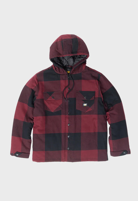 CAT 1040045 Hooded Flannel Shirt Jacket