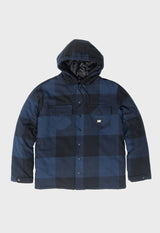 CAT 1040045 Hooded Flannel Shirt Jacket