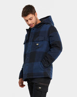CAT 1040045 Hooded Flannel Shirt Jacket