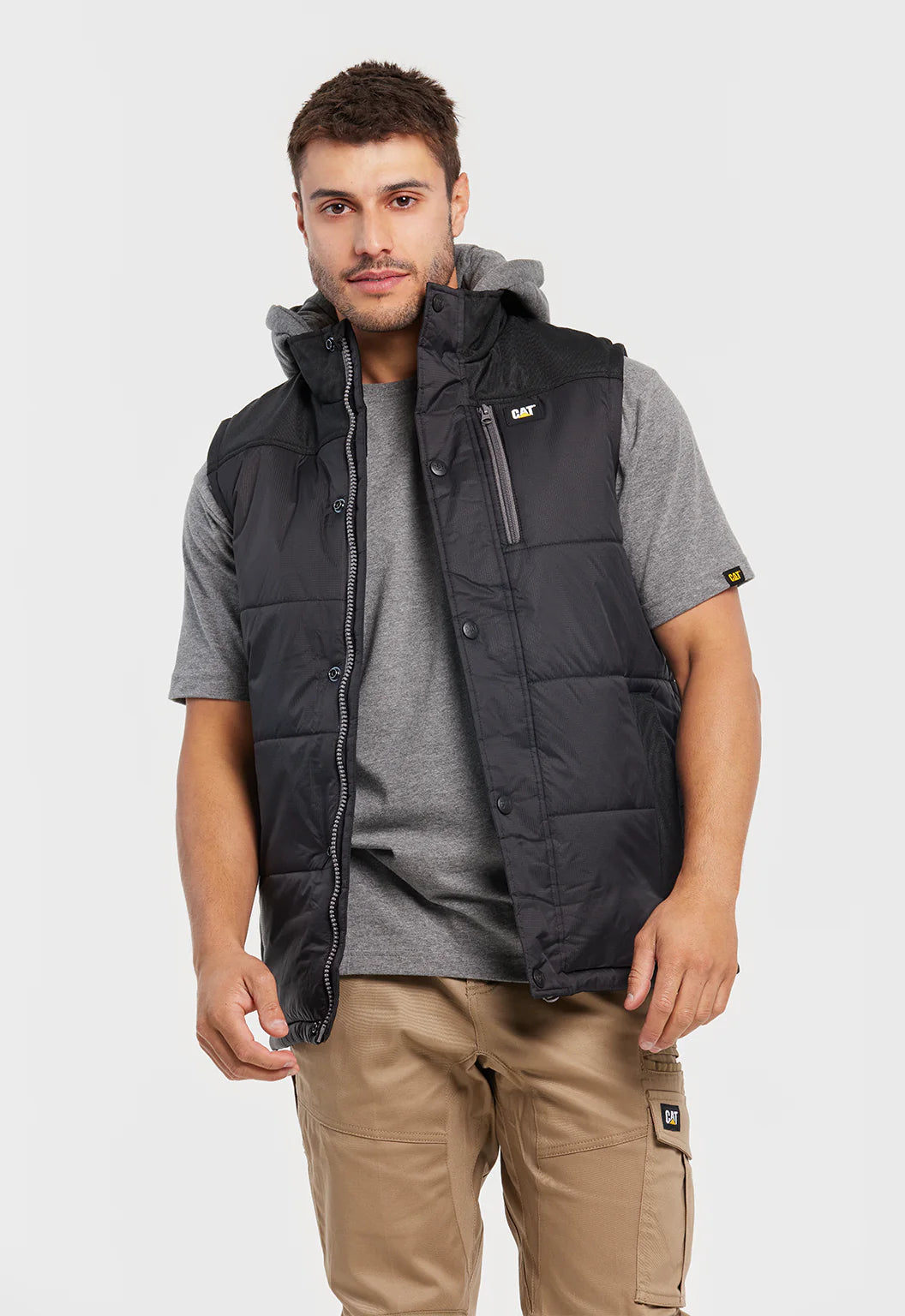 CAT Hooded Work Vest