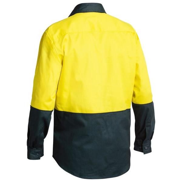 Bisley Hi Vis Closed Front Drill Shirt - BSC6267