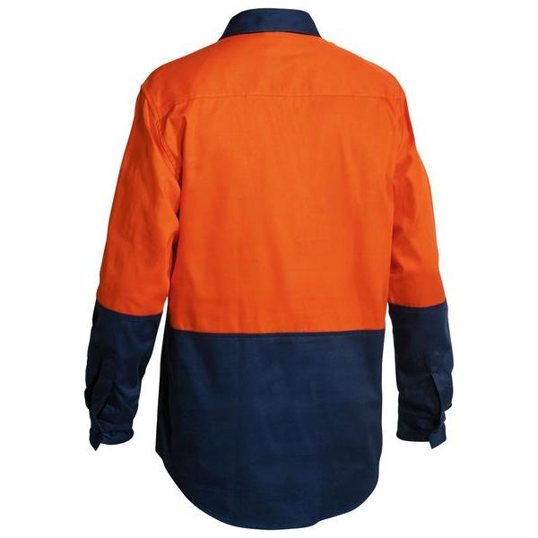 Bisley Hi Vis Closed Front Drill Shirt - BSC6267