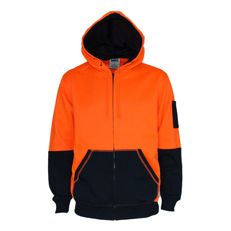 DNC 3722 HiVis Full Zip Super Fleecy Hoodie