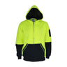 DNC 3722 HiVis Full Zip Super Fleecy Hoodie