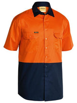 Bisley BS1895 2 Tone Cool Lightweight Drill Shirt - Short Sleeve