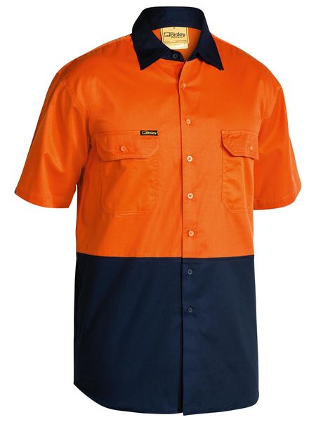 Bisley BS1895 2 Tone Cool Lightweight Drill Shirt - Short Sleeve